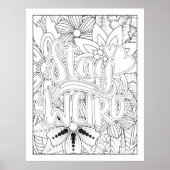 Blijf er zelf nog een vreemde kleur van poster (Voorkant)