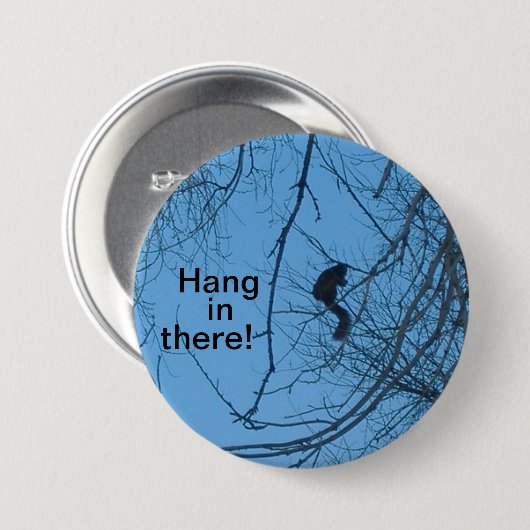 Blijf Erbij Knop Ronde Button 7,6 Cm (Voorkant /achterkant)