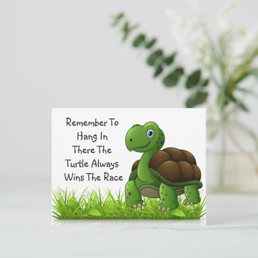 Blijf Erbij Wenskaart Briefkaart (Staand voorkant)