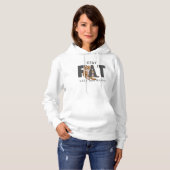 Blijf Fat Lazy en Happy Hoodie (Voorkant volledig)