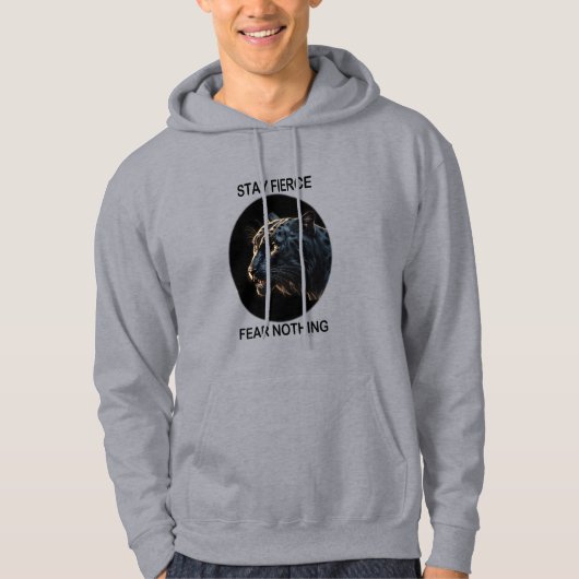 Blijf fel vrees niets Black Panther Hoodie (Voorkant)