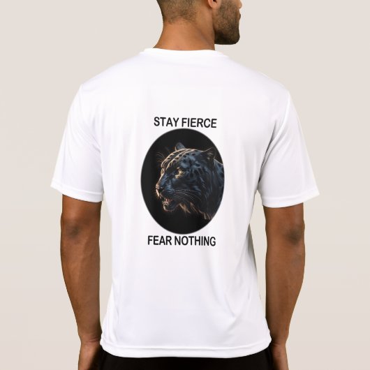 Blijf fel vrees niets Black Panther T-shirt (Achterkant)