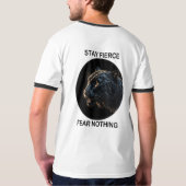 Blijf fel vrees niets Black Panther T-shirt (Achterkant volledig)