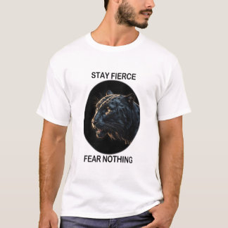 Blijf fel vrees niets Black Panther T-shirt