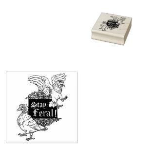 Blijf Feral Pidgeons Rubberstempel