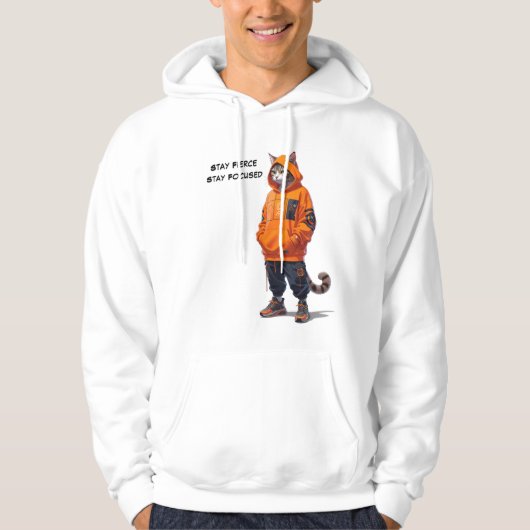 Blijf Fier, Blijf Gefocust - Aanpasbare Hoodie (Voorkant)