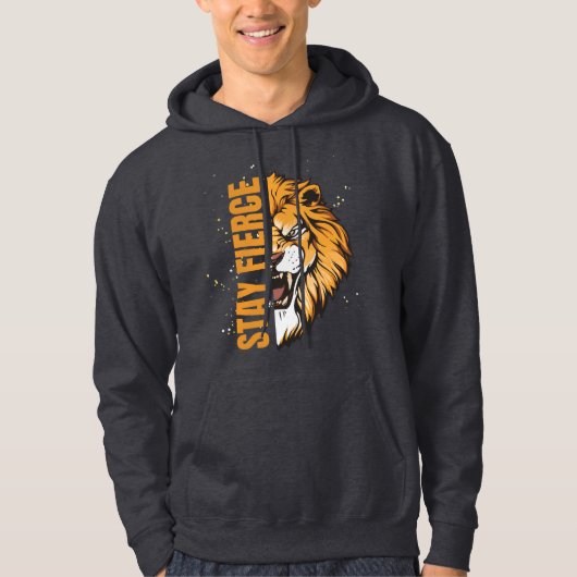 Blijf Fierce Black Hoodie (Voorkant)