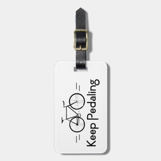 Blijf fietsen bagagelabel (Voorkant verticaal)