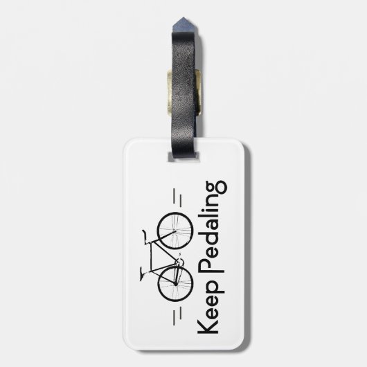 Blijf fietsen bagagelabel (Achterkant verticaal)