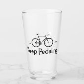 Blijf fietsen glas (Voorkant)