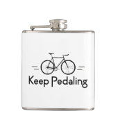 Blijf fietsen heupfles (Voorkant)