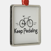 Blijf fietsen metalen ornament (Rechts)