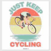 Blijf fietsen sticker (Vel)