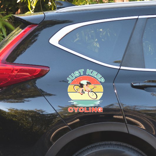 Blijf fietsen sticker (Auto Zijkant)