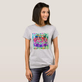 Blijf Floral Garden kweken T-shirt (Voorkant volledig)