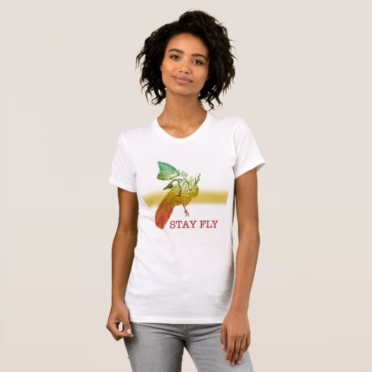 Blijf Fly Dinosaur T-shirt (Voorkant volledig)