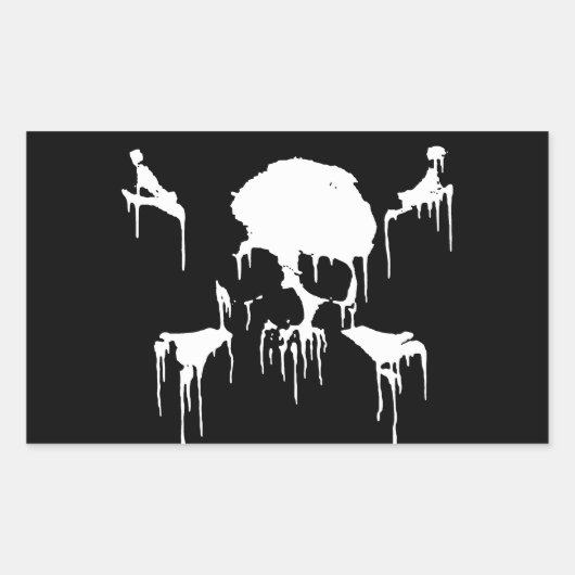 Blijf Frosty Rechthoekige Sticker (Voorkant)