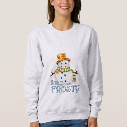 Blijf Frosty Snowman Trui (Voorkant)