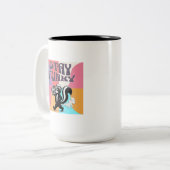 Blijf Funk Skunk Tweekleurige Koffiemok (Voorkant links)