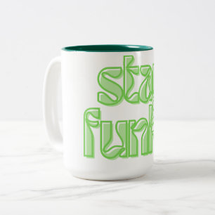 Blijf Funky Tweekleurige Koffiemok