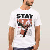 Blijf Geactiveerd Neon Punk Koffiebeker T-shirt (Voorkant)