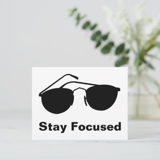 Blijf geconcentreerd in 2026 briefkaart (Staand voorkant)