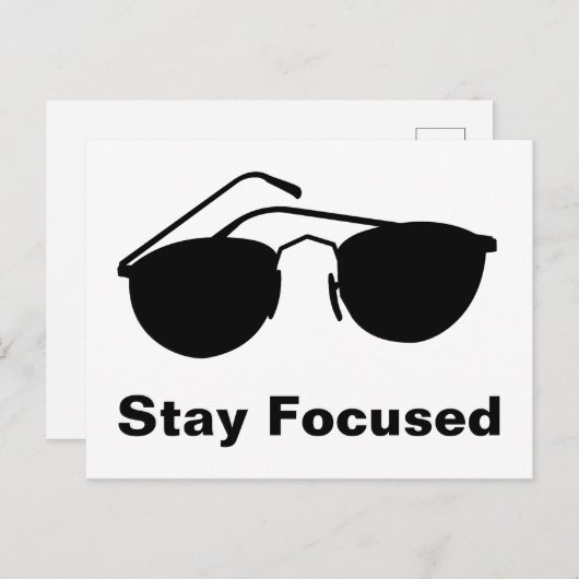 Blijf geconcentreerd in 2026 briefkaart (Voorkant / Achterkant)