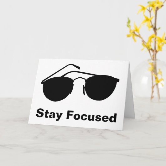 Blijf geconcentreerd in 2026 kaart (Gele Bloem)