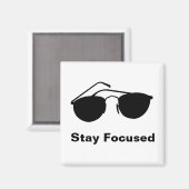 Blijf geconcentreerd in 2026 magneet (Voorkant / Achterkant)