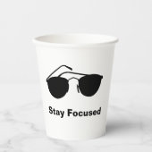 Blijf geconcentreerd in 2026 papieren bekers (Voorkant)