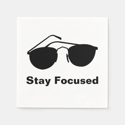 Blijf geconcentreerd in 2026 servet (Voorkant)