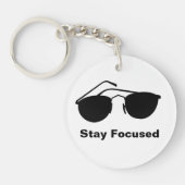 Blijf geconcentreerd in 2026 sleutelhanger (Voorkant)