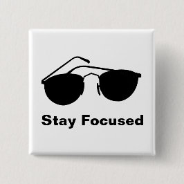 Blijf geconcentreerd in 2026 vierkante button 5,1 cm