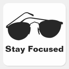 Blijf geconcentreerd in 2026 vierkante sticker