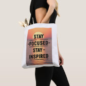 Blijf gefocust - Blijf geïnspireerd optie 2 Tote Bag (Dichtbij)