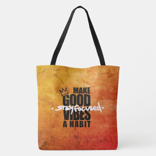 BLIJF GEFOCUST | CANVAS TAS (Achterkant)