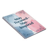 Blijf gefocust en blijf geïnspireerd notitieboek (Rechterzijde)