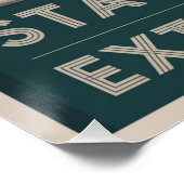 Blijf gefocust en extra sprankelend perfect poster (Hoek)