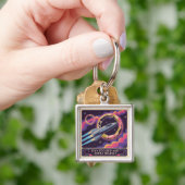 Blijf gefocust en extra sprankelend sleutelhanger (Hand)