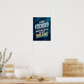 blijf gefocust en geef nooit op poster (Keuken)