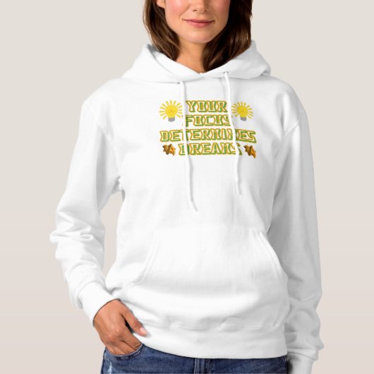 blijf gefocust hoodie (Voorkant)