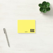 Blijf Gefocust Motiverende Zin met Typografie Post-it® Notes (Kantoor)