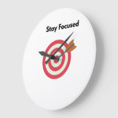 Blijf gefocust op de Motivatie wandklok (Hoek)