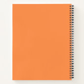 “Blijf gefocust” Oranje Student Planner Journaal Notitieboek (Achterkant)