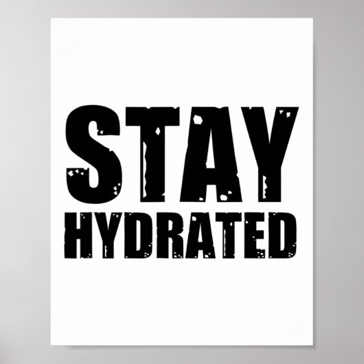 Blijf gehydrateerd1 poster (Voorkant)