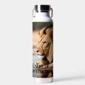 "Blijf gehydrateerd, blijf gefocust, blijf fel Waterfles (Voorkant)