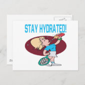 Blijf gehydrateerd briefkaart (Voorkant / Achterkant)