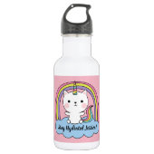 Blijf gehydrateerd Cat Unicorn Waterfles (Voorkant)