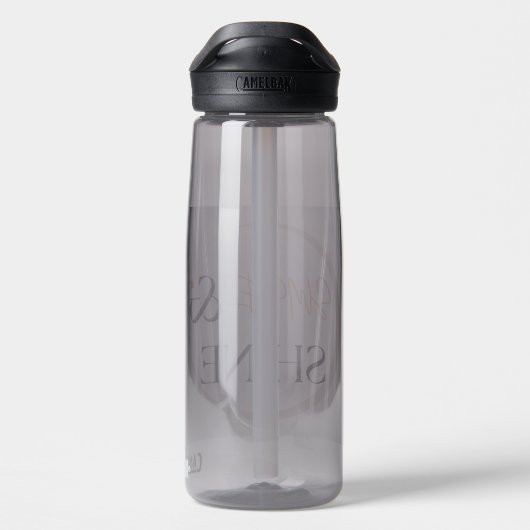 Blijf gehydrateerd en gelukkig - Smile and Shine B Waterfles (Achterkant)