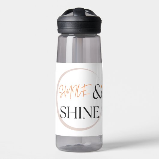 Blijf gehydrateerd en gelukkig - Smile and Shine B Waterfles (Voorkant)